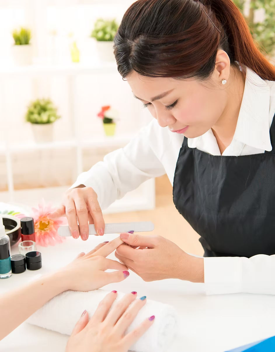 Luxury nail salon interior
